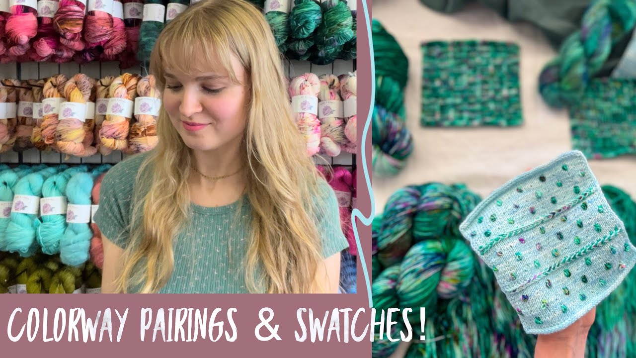 Honeymoon Inspired Hand Dyed Yarn | Pairings and Swatches | Collection Launch