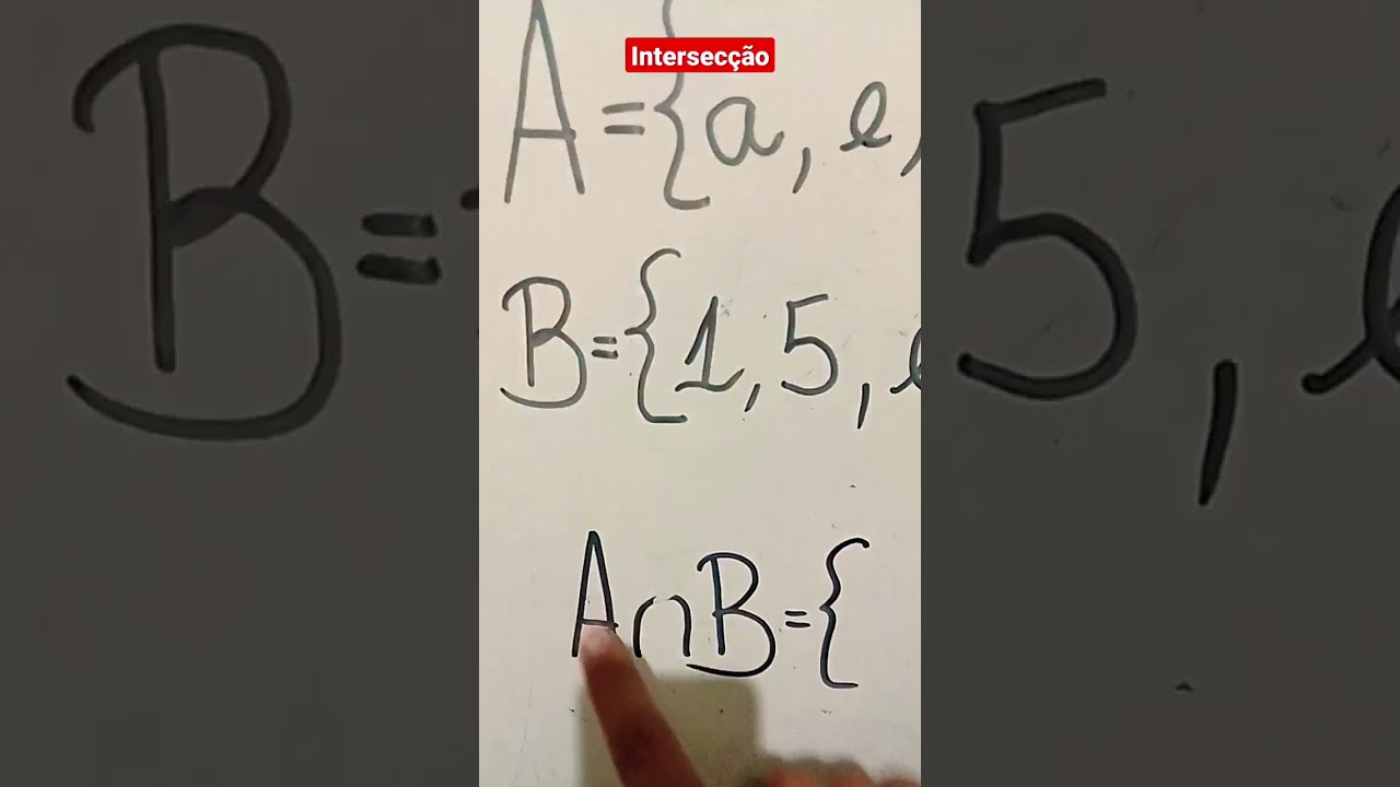 INTERSEC&Ccedil;&Atilde;O - Matem&aacute;tica B&aacute;sica