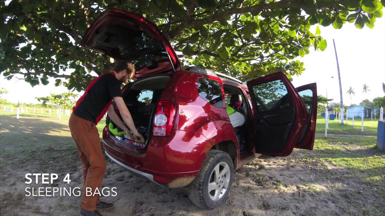 Car camping set-up