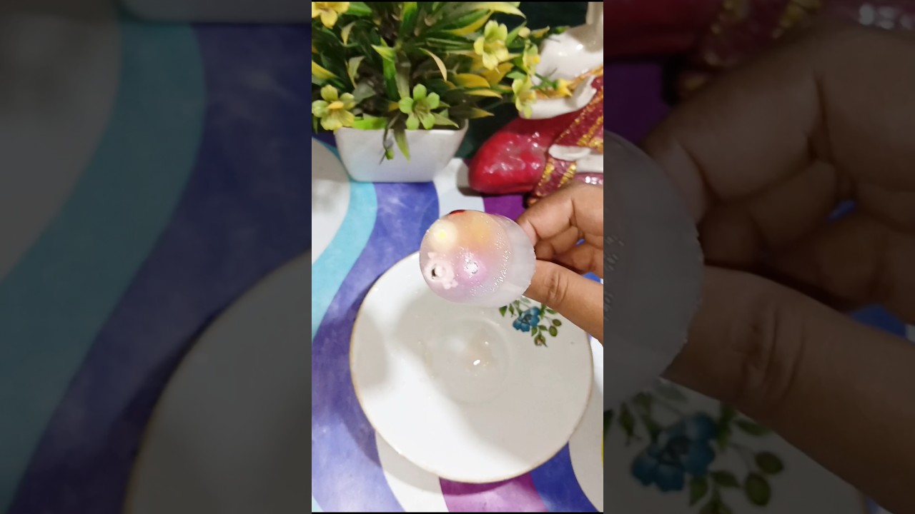 icecream making recipe with lichi juice and gems #shorts  #youtubeshorts
