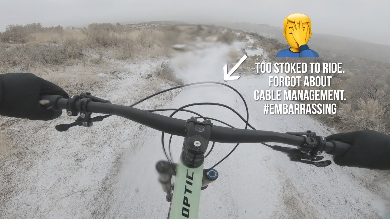 2020 Norco Optic MTB in the Snow - So Fun!