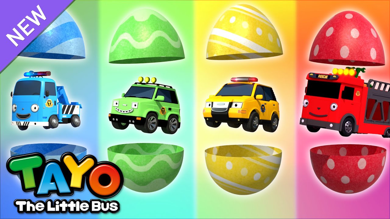 Humpty Dumpty | Tayo Color Song | RescQue Team Song | Easter Song for Kids | Tayo the Little Bus