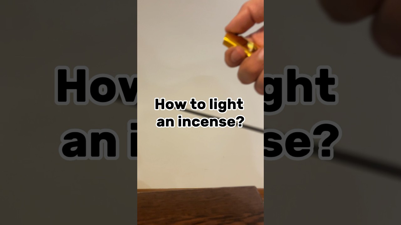 How to light an incense??don&rsquo;t forget to like and subscribe