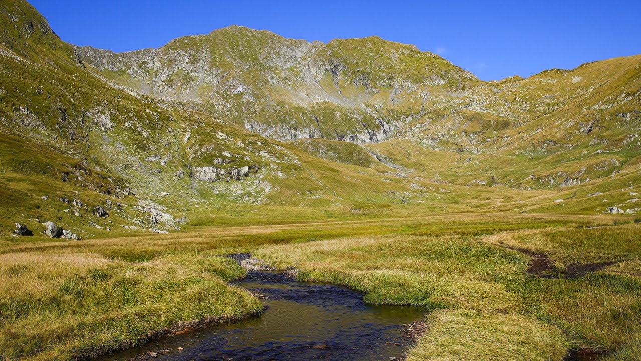Nature Sounds- River Flowing in the Carpathian Mountain-Transylvania Nature