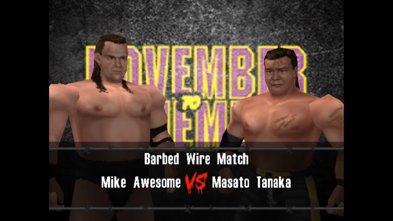 ECW: Born To Be Wired! BETA 4 - BARBED WIRE MATCH - Mike Awesome vs Masato Tanaka