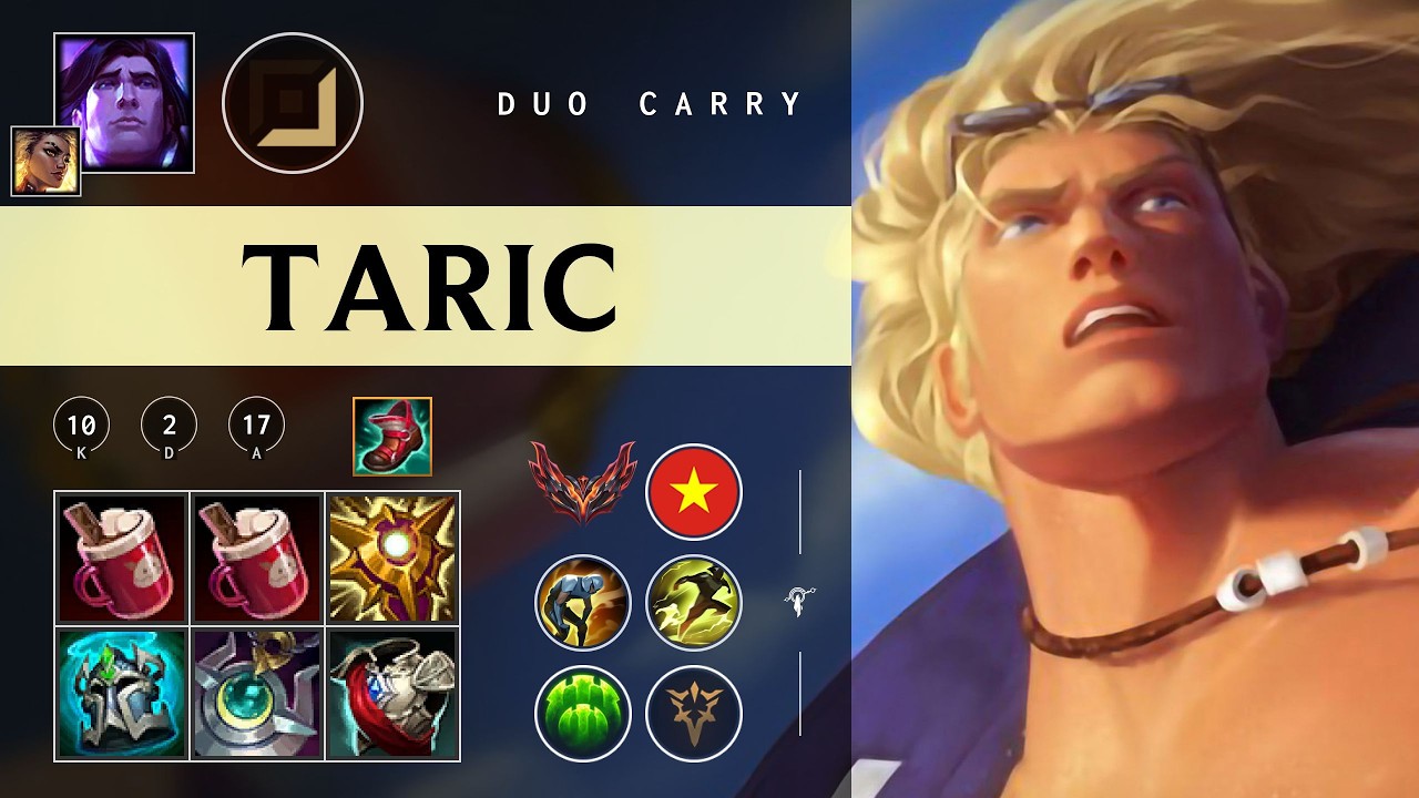 Taric Carry vs Ezreal - VN Grandmaster Patch 26.04