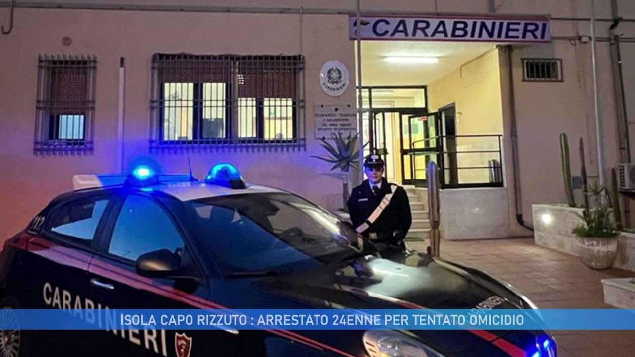 ISOLA CAPO RIZZUTO (KR):  ARRESTATO 24ENNE PER TENTATO OMICIDIO