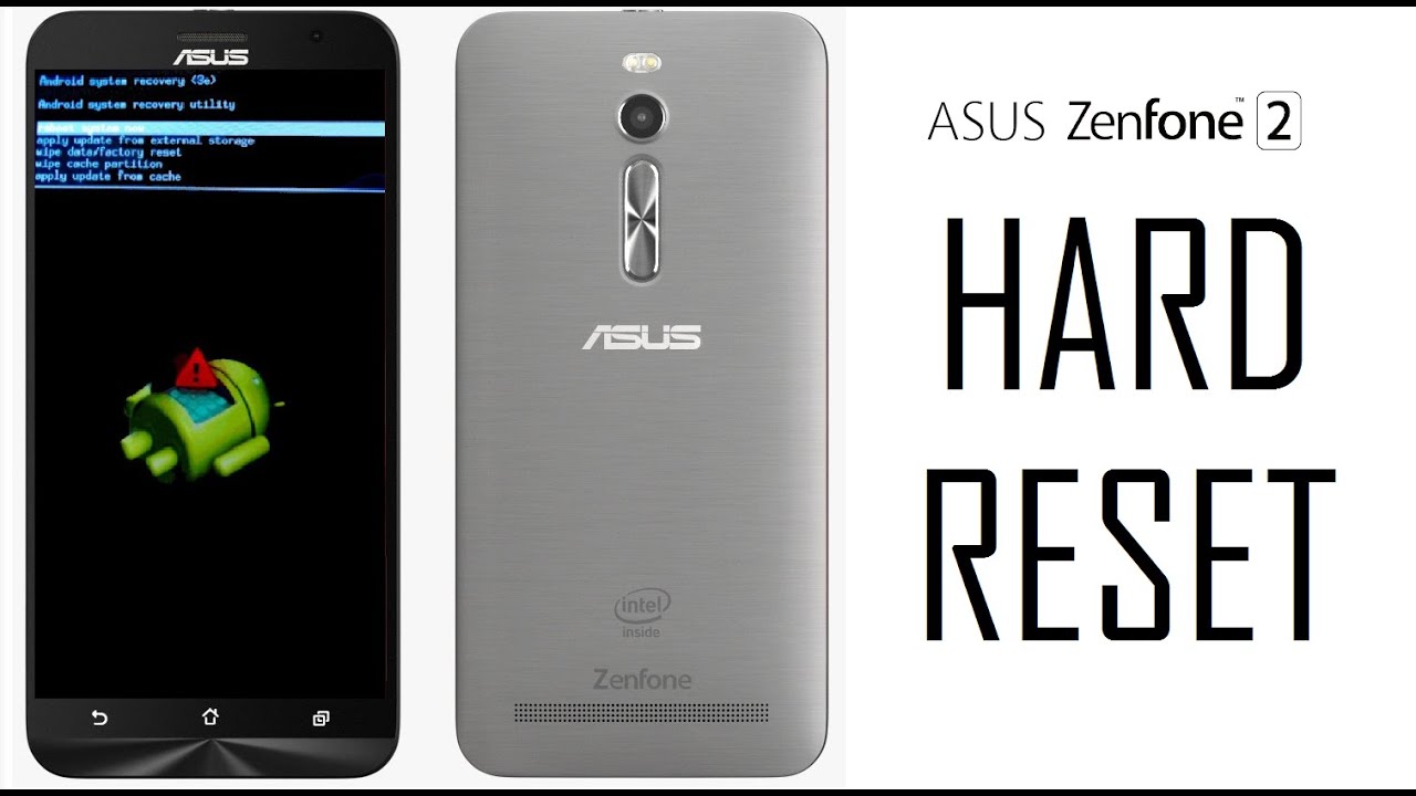 Hard Reset ASUS Zenfone 2 Formatando
