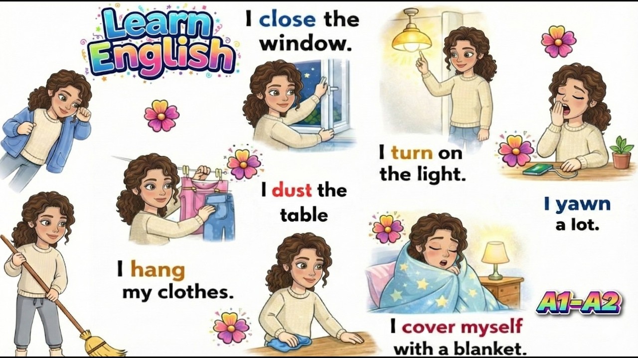 Speak English Every Day 🗣️🇺🇸 | 30 Daily Sentences You Must Know 🏠✨
