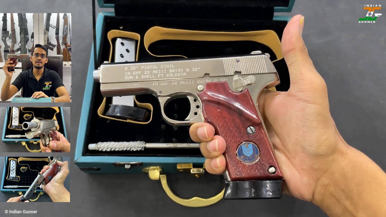 GSF Mk3 .32 pistol हिंदी 🇮🇳 Review. New 10 shot पिस्तौल!