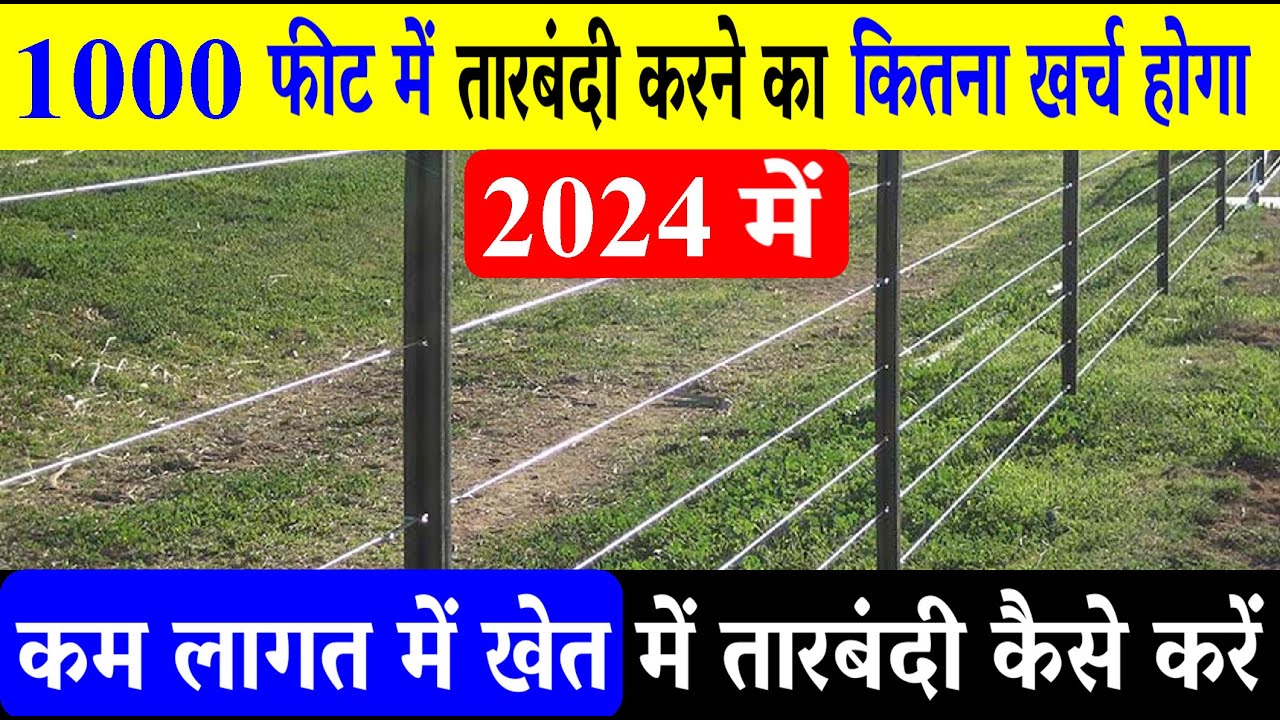 1000 फीट में तारबंदी में कितना खर्च होगा | How much will 1000 feet barbed wire fencing cost