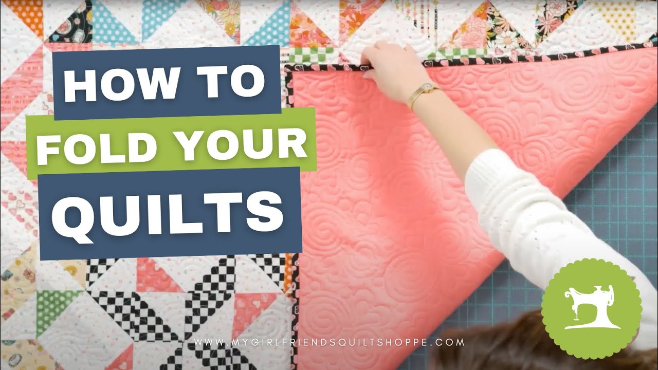 How to Fold Your Quilt for Storage & Gifting | Easy Bias Folding Tutorial