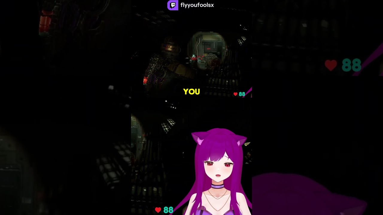Curiosity Kills The Catgirl #deadspace #stream #twitch #envtube #vtuberclips #vtuber #flyyoufoolsx