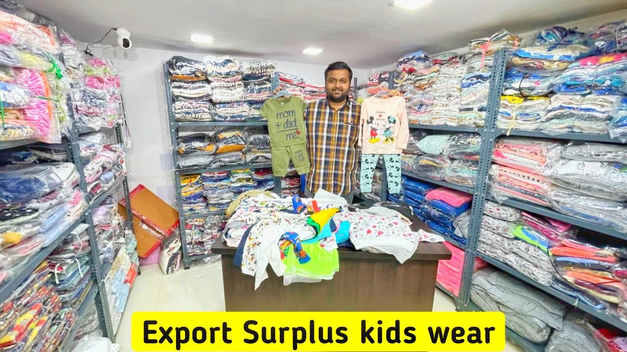 Branded export surplus kids wear market Mumbai | kids surplus Market