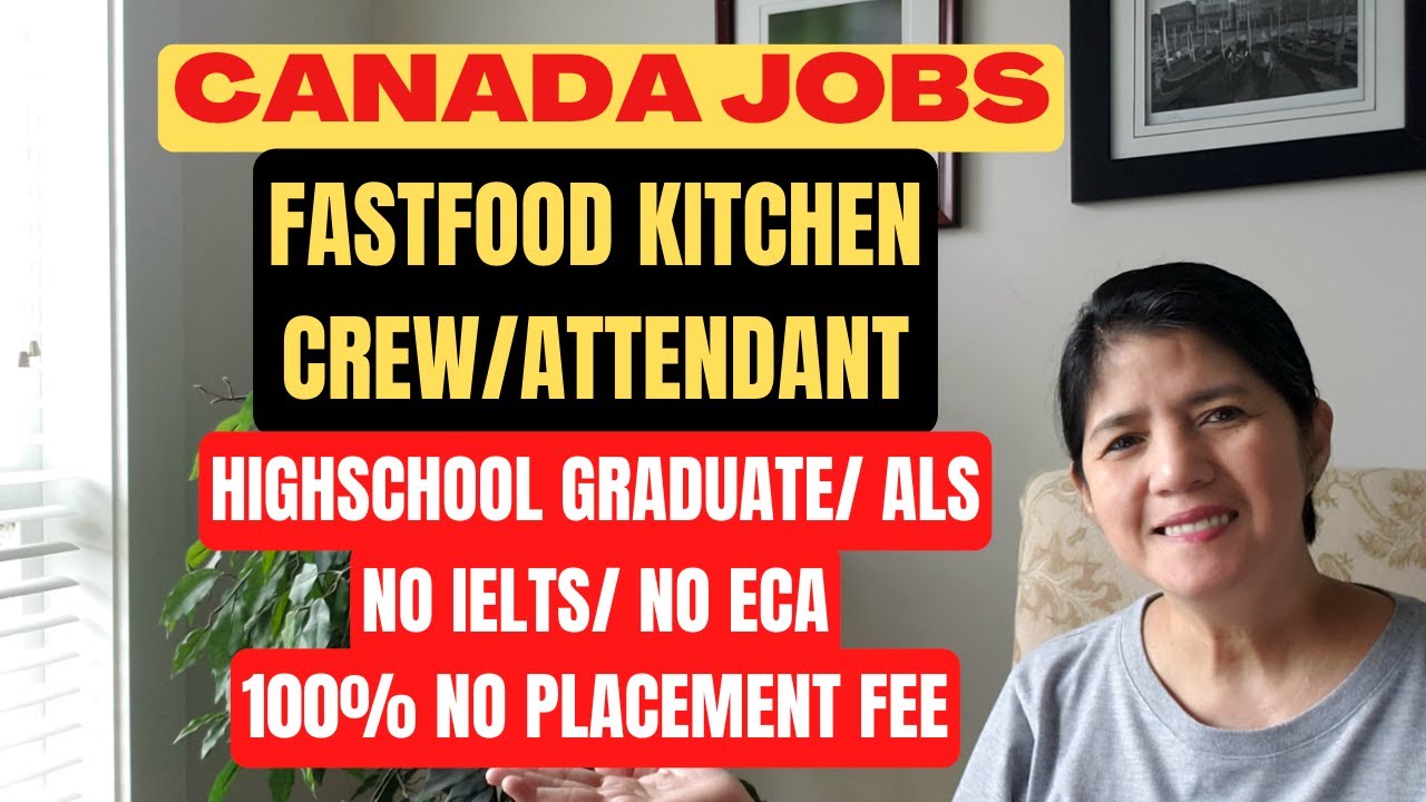 CANADA IS NOW HIRING FAST FOOD CREW | NO PLACEMENT FEE JOBS | IPAMS