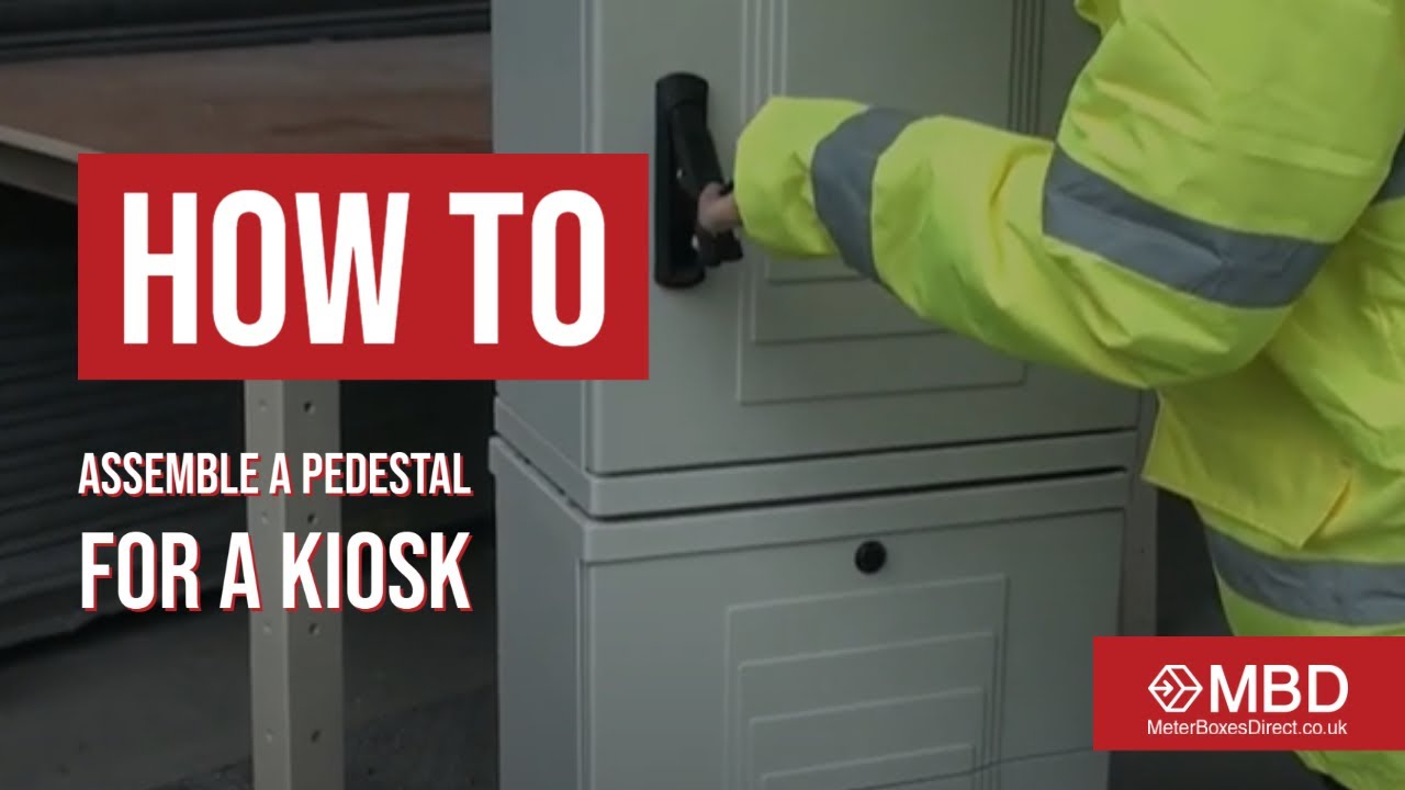 How to assemble a pedestal for kiosk