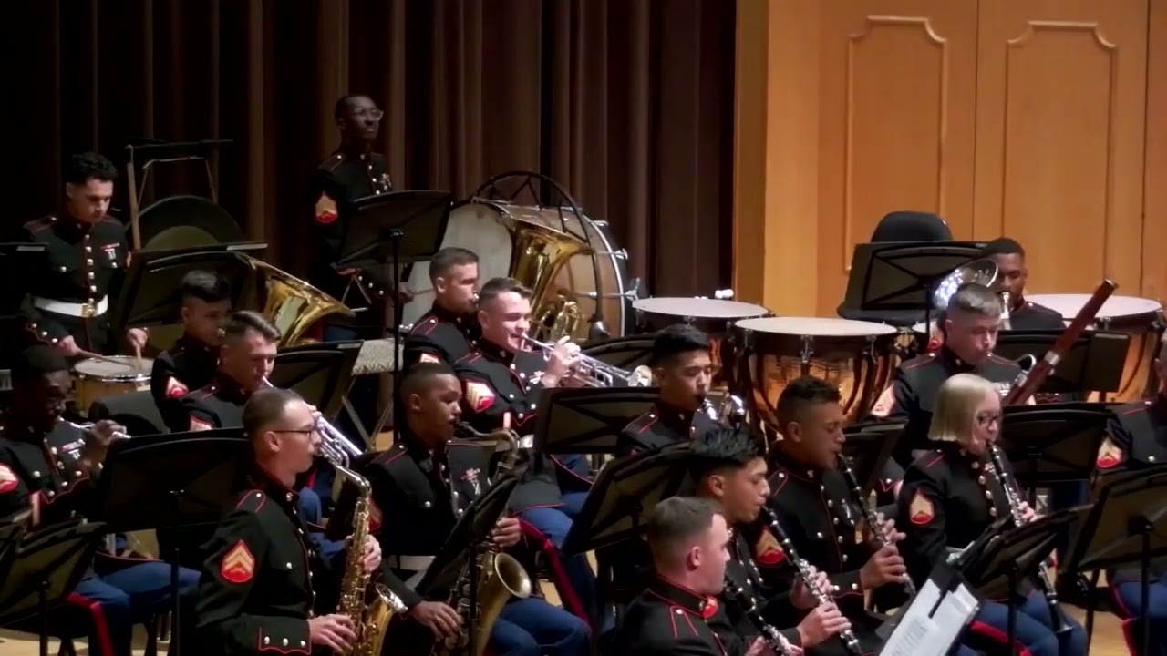 Marine Forces Reserve Band performs at Northwestern State University.