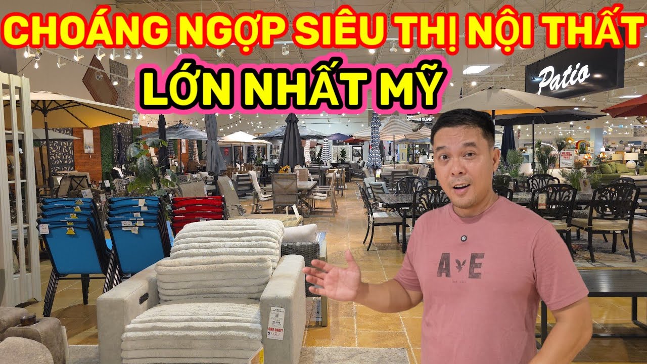 CHOÁNG NGỢP SIÊU THỊ NỘI THẤT LỚN NHẤT NƯỚC MỸ || Nick Nguyen