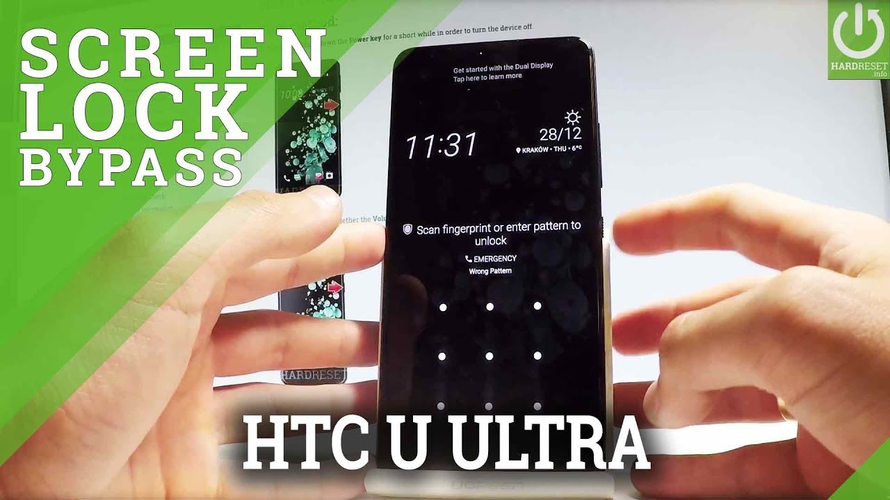 HTC U Ultra HARD RESET / BYPASS SCREEN LOCK