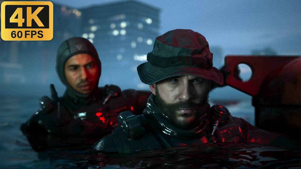 «Мокрое дело» — кампания Modern Warfare 2 — прохождение 2-й и 3-й миссий (1440p, 60 кадров в секу...