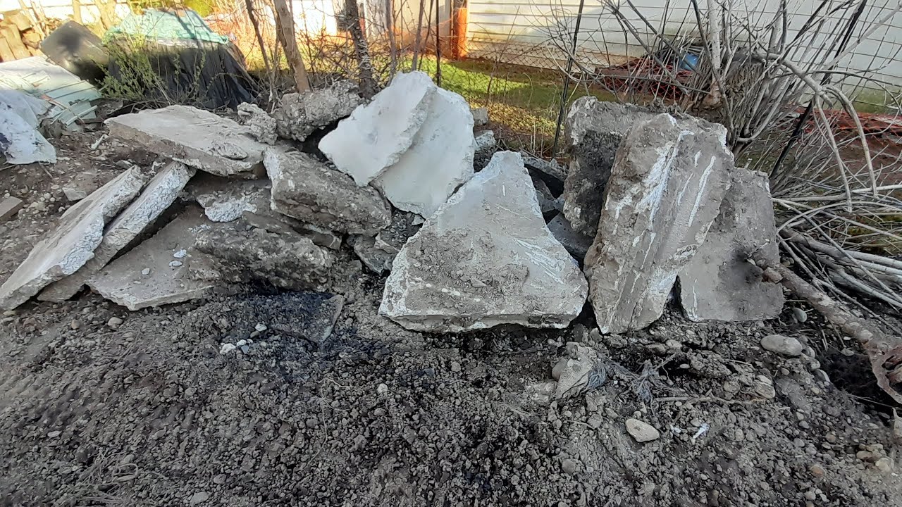 Day 2 concrete move - part 1.  Testing the QH12R to the limits.