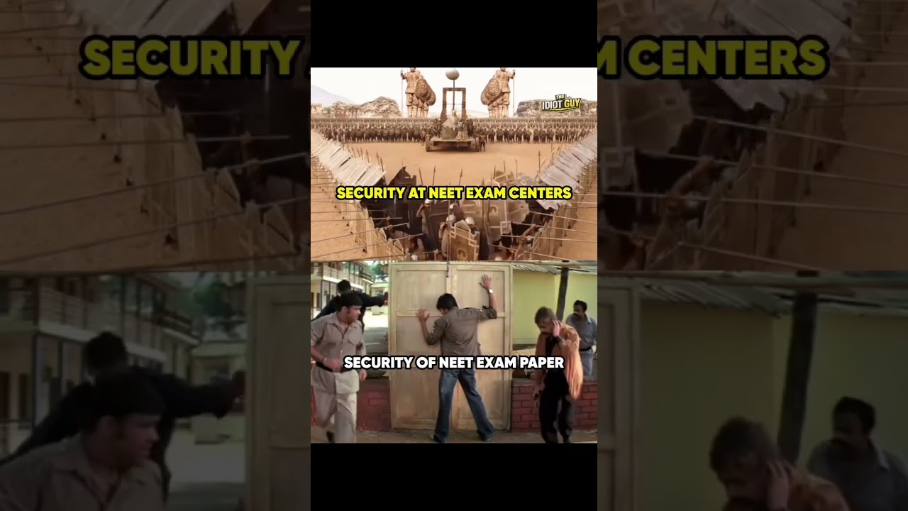 Security at NEET exam centers and security of NEET exam paper #memes #neet #trendingreels #funny