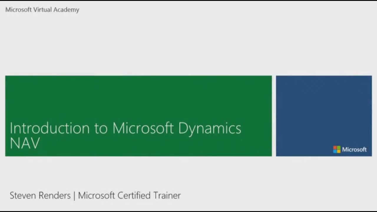 01 - Dynamics NAV как ERP-система