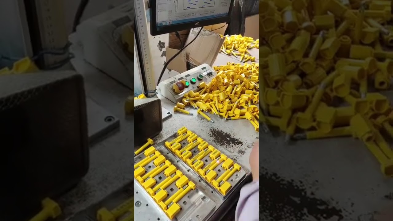 laser printing high security container bolt seal