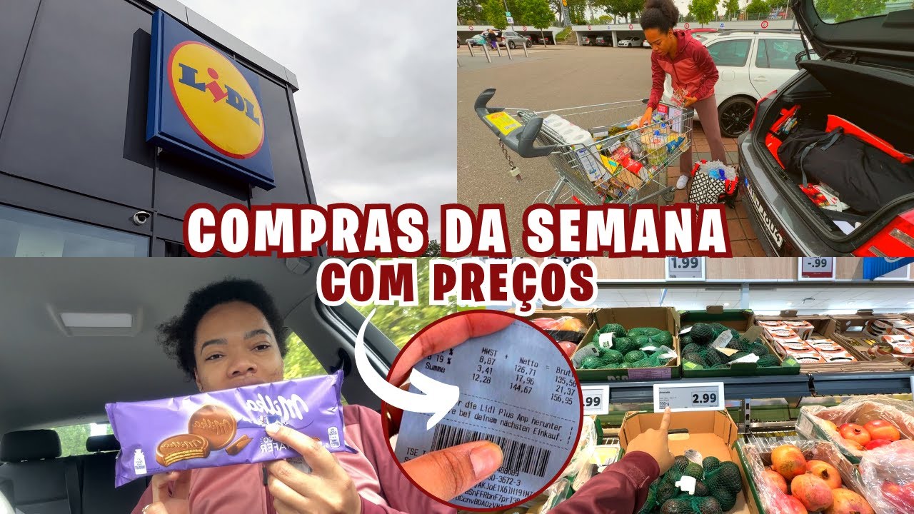 NOSSA COMPRA SEMANAL | Mercado na Alemanha, Tour no Lidl, Hortifruti, Açougue, Dicas para economizar