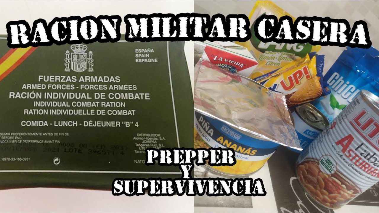Como Hacer RACION DE COMBATE MILITAR CASERA España - Prepper Y Supervivencia