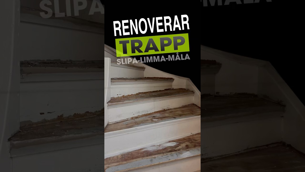 Renoverar trapp & tar bort knekande ljud #home #diy #renovation #stairs #carpentry #homerenovation
