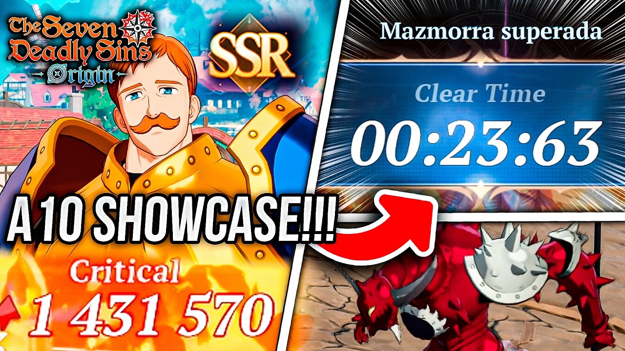 +1.4 MILLONES DA&Ntilde;O ESCANOR 10/10 SHOWCASE!!! 🔥 23 SEGUNDOS GALAND BOSS 🙂 | Seven Deadly Sins: Origin