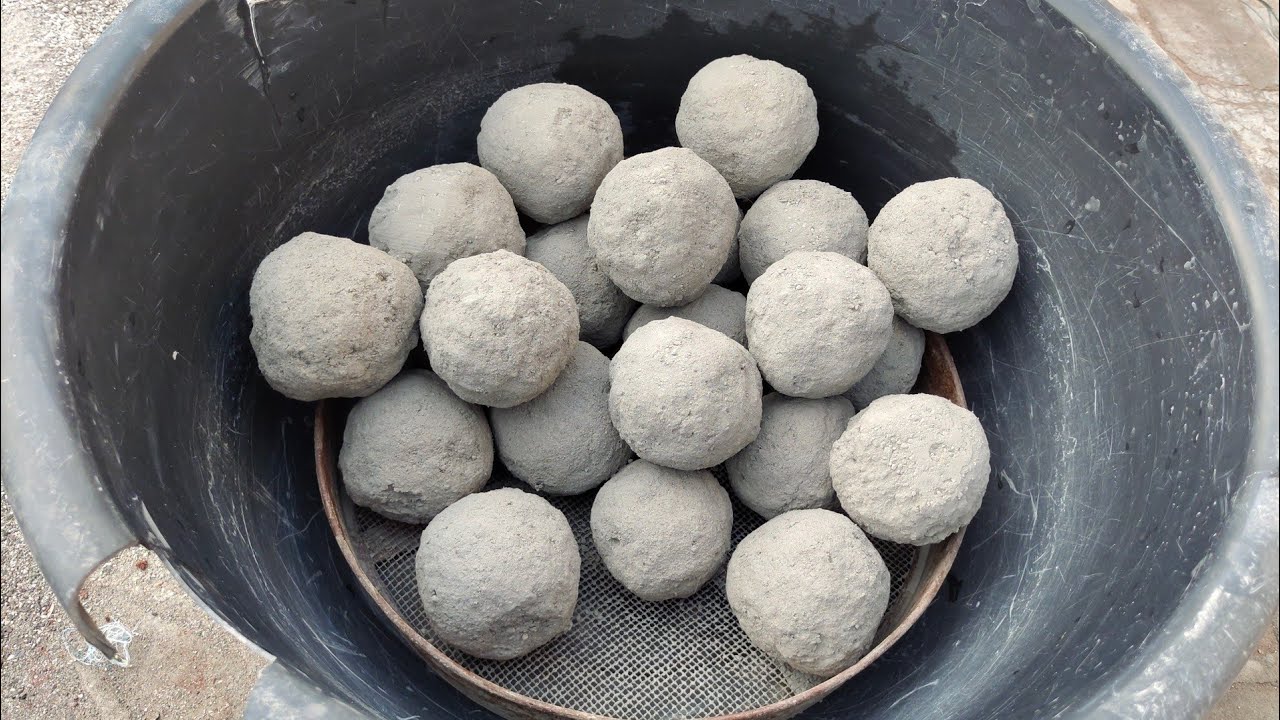 ASMR- Crunchy dusty sand cement chunks balls crumbling dry and in lots of water 💦 #ASASMR