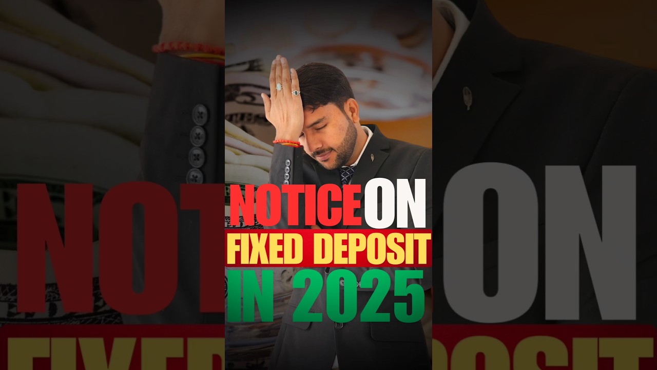 Notice On Fixed Deposit (FD) In 2025 #notice #fixeddeposit #2025 #casumitsharma