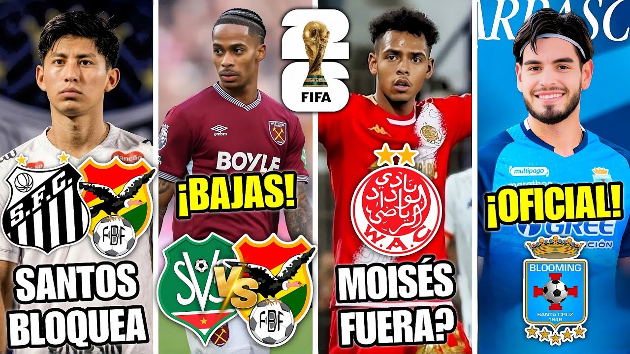 🚨¡EL SANTOS BLOQUEA a MIGUELITO para REPECHAJE! | DURAS BAJAS en SURINAM vs BOLIVIA| PANIAGUA FUERA?