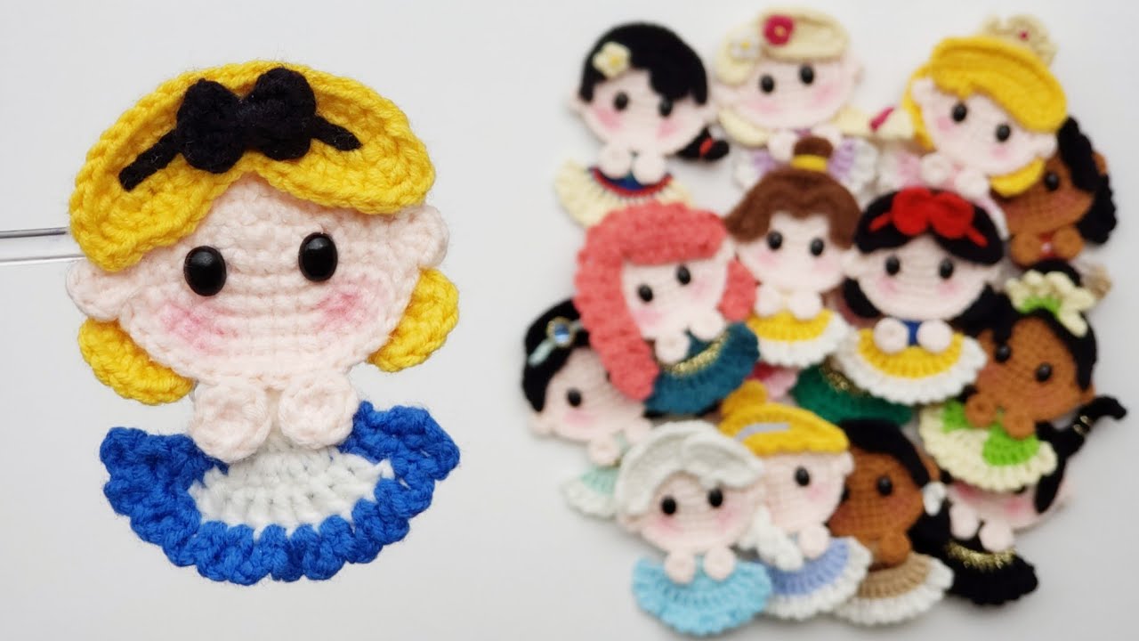 ALICE Crochet Hair Clip | Crochet Brooch | SpringDay DIY