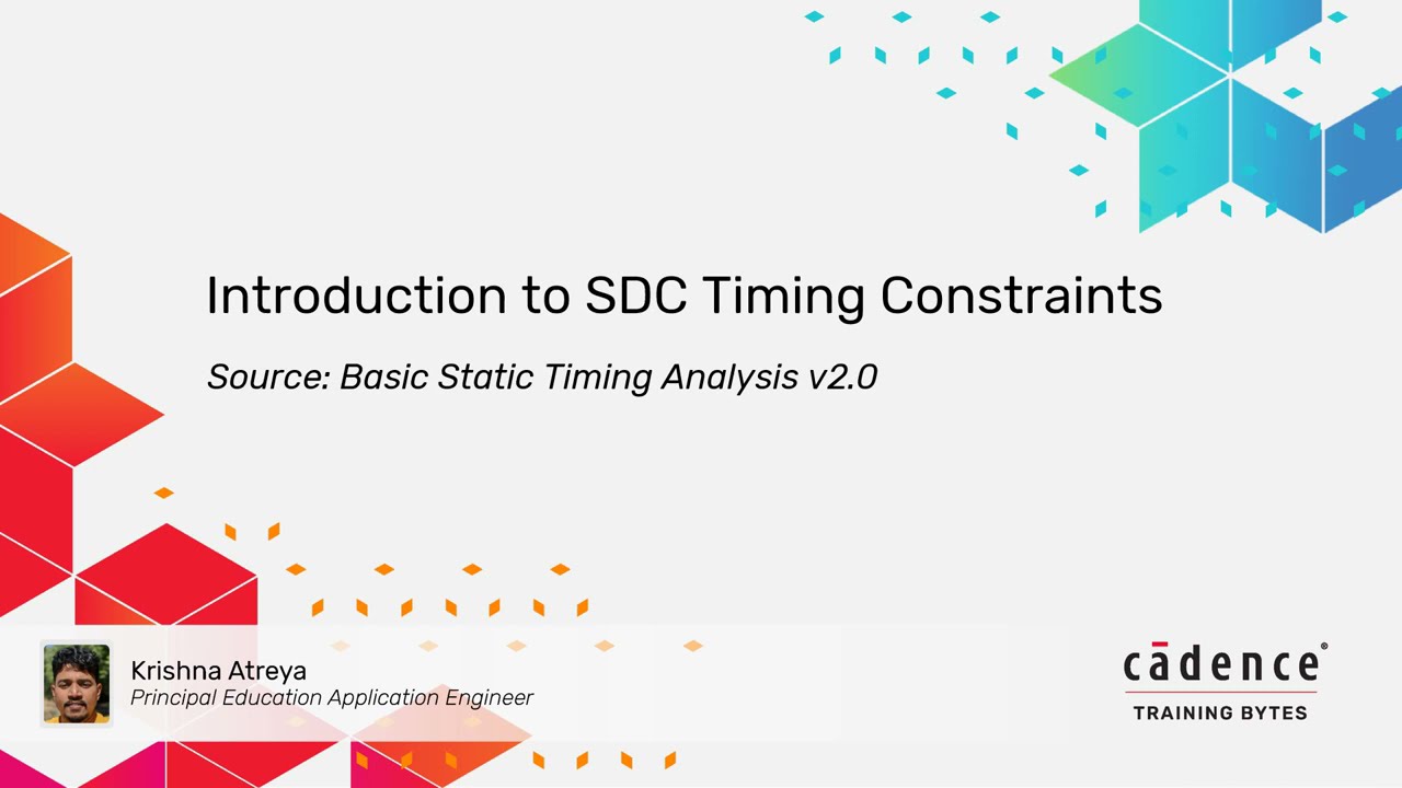 Introduction to SDC Timing Constraints