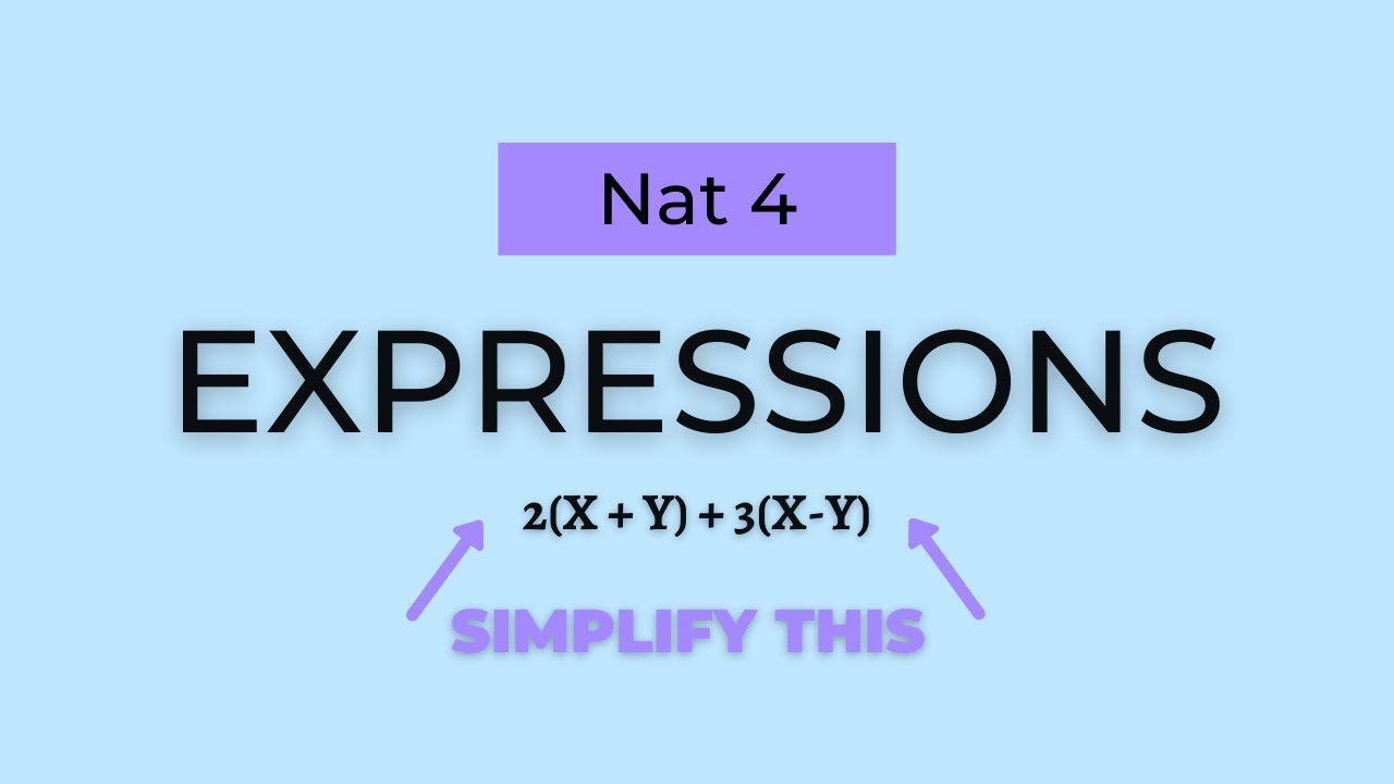 Expressions - Nat 4 Maths