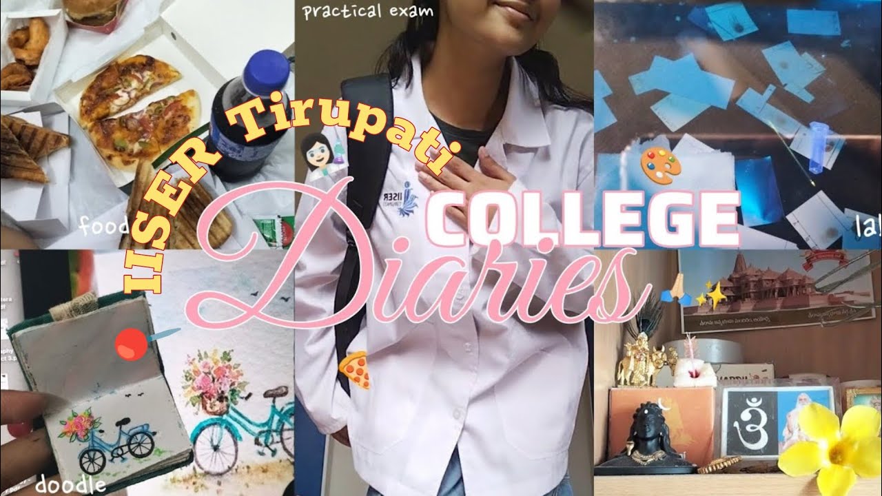 Life of a research undergrad in IISER Tirupati | practical👩🏻‍🔬, doodle, quiz | Northeastern student
