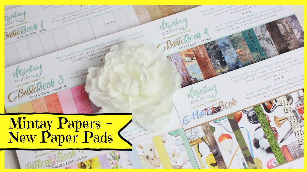 Mintay Papers ~ New Products ~ Specialty Books Paper Pads
