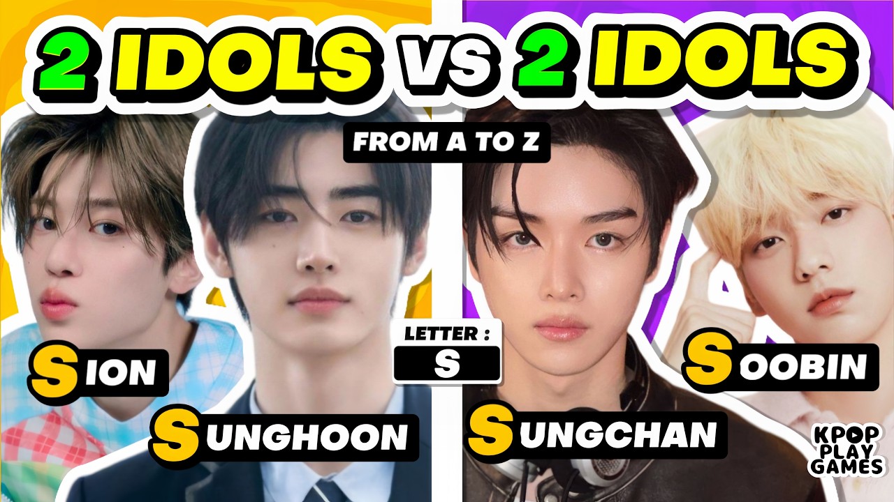 2 IDOLS VS 2 IDOLS (A TO Z EDITION) 🤔❤️ SAVE ONE DROP ONE | KPOP PLAY GAMES QUIZ 2024