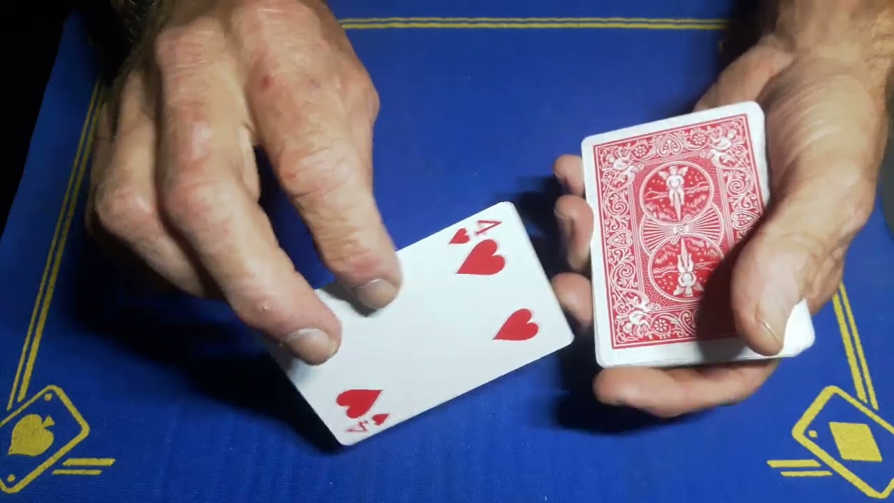 RUBBED OUT! vanishing pip card trick tutorial/gaff card, easy to create