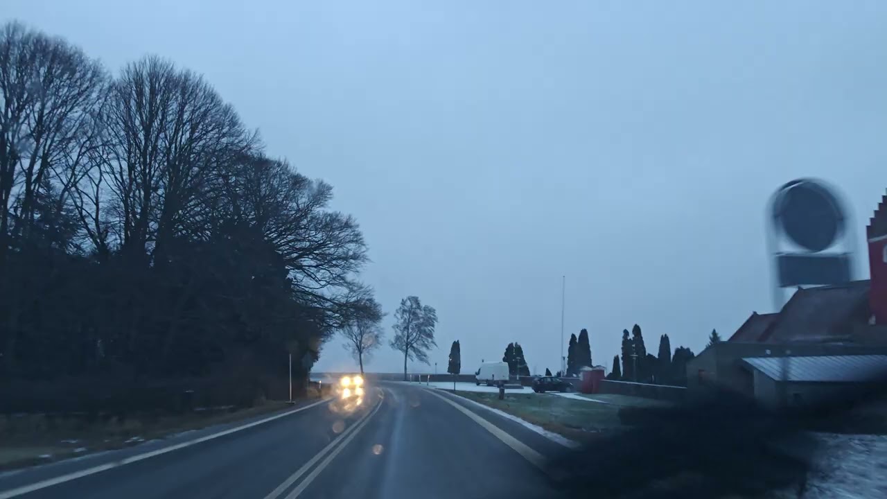 Driving in my car from Nørre Alslev to Stubbekøbing in Denmark. 4K 2160p. 26/01-2026
