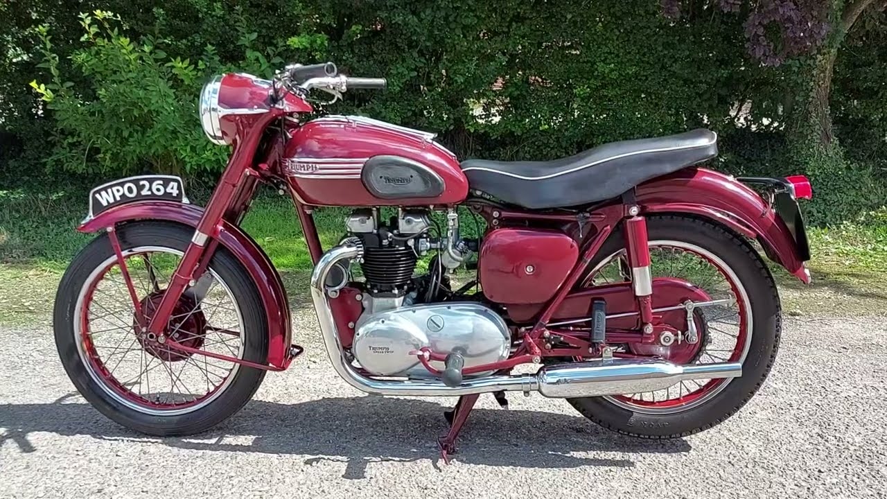 1956 TRIUMPH SPEED TWIN FOR SALE. WALK ROUND AND START UP
