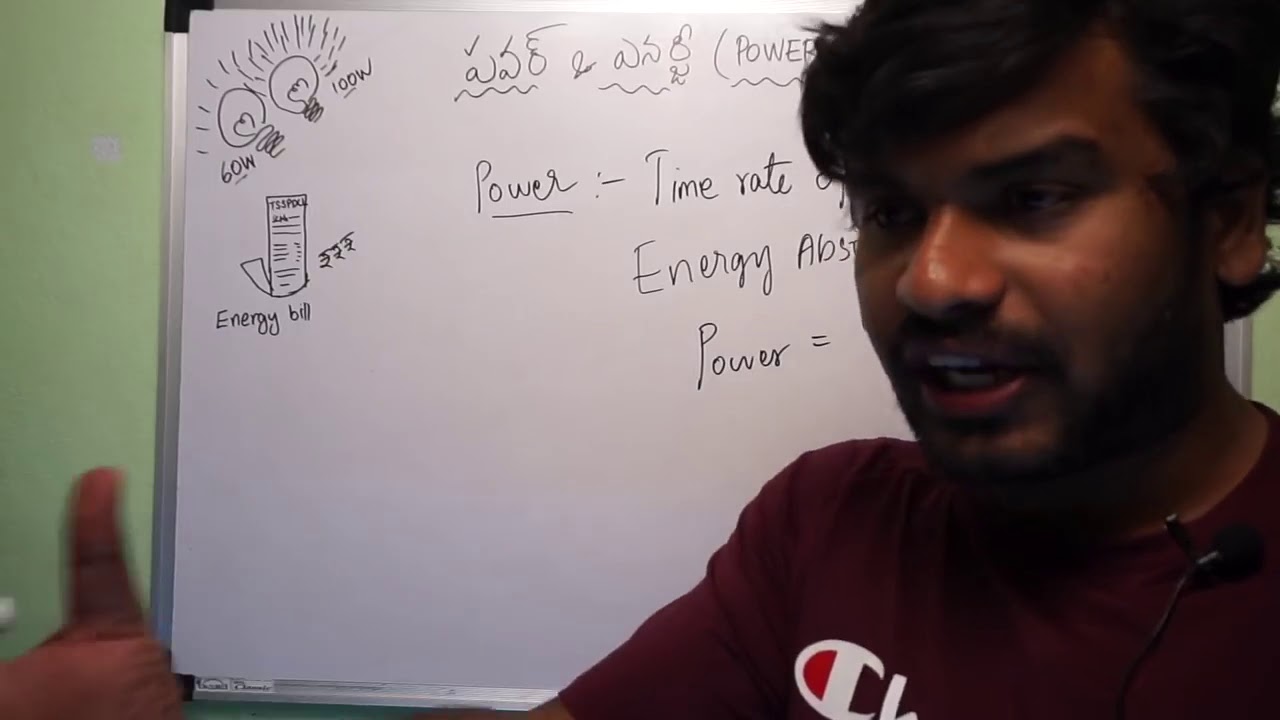 (తెలుగు) 06 - పవర్ & ఎనర్జీ (Power & Energy) Part 1 | JLM TSSPDCL | Demo 6 | Nikhil Nakka