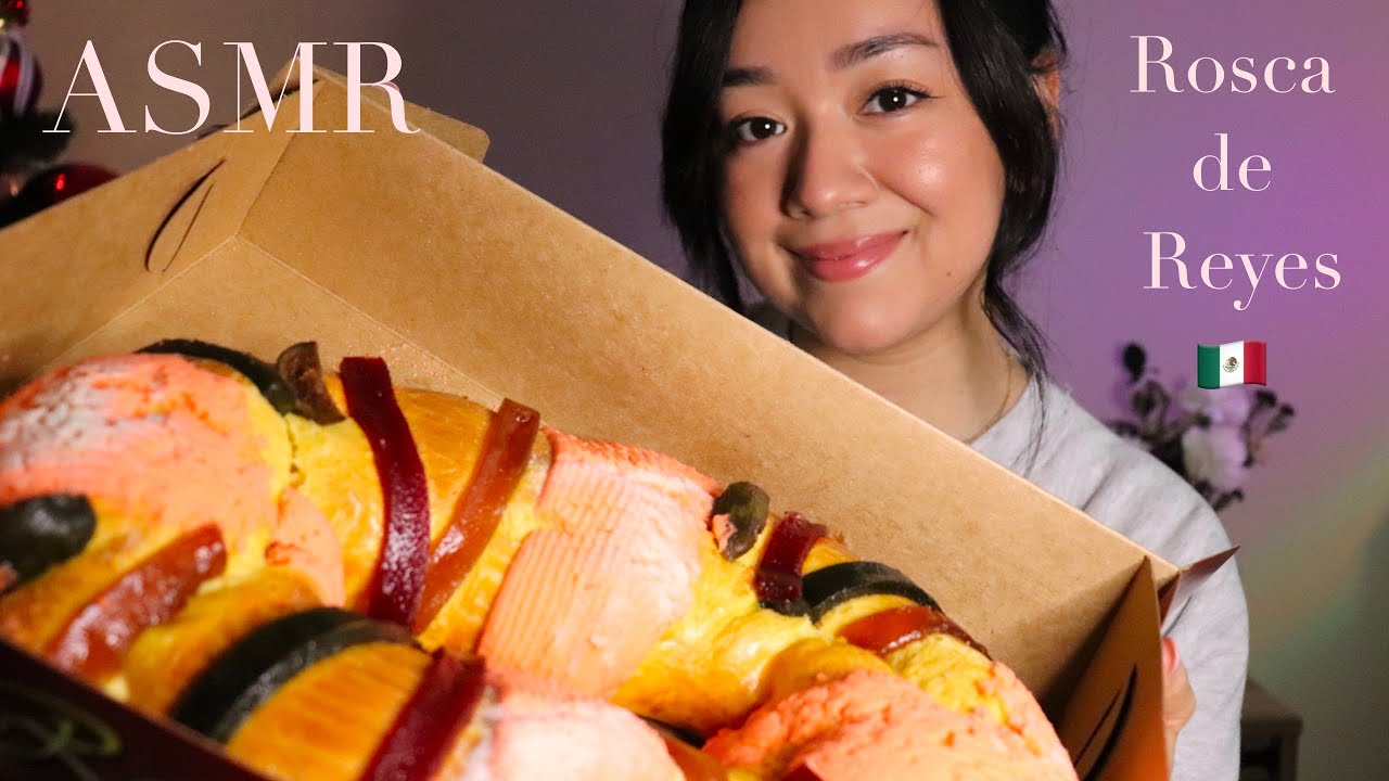 ASMR eating Rosca de Reyes!!