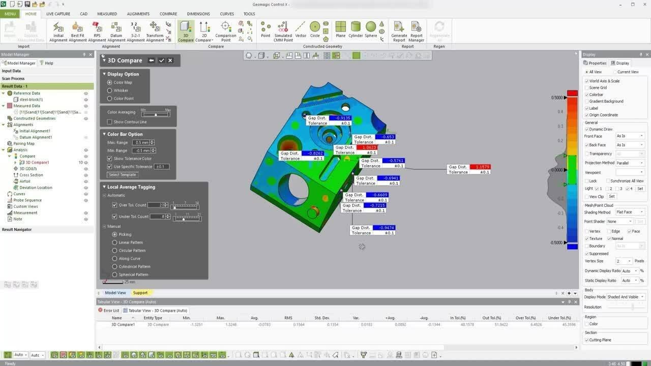 Unplanned inspection with Geomagic Control X | 3D Compare