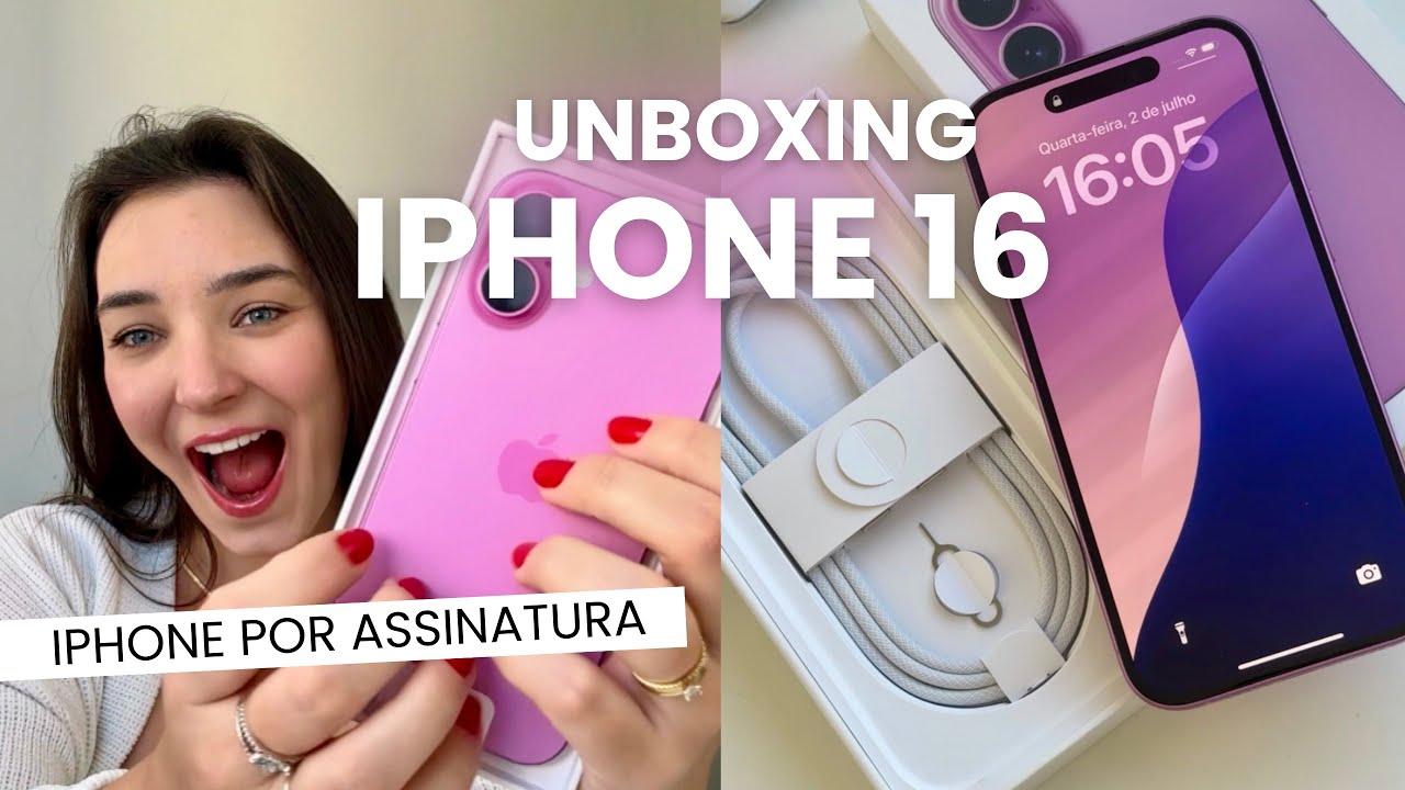 IPHONE 16 128GB ROSA por 3.700 reais | iPhone por assinatura iPlace