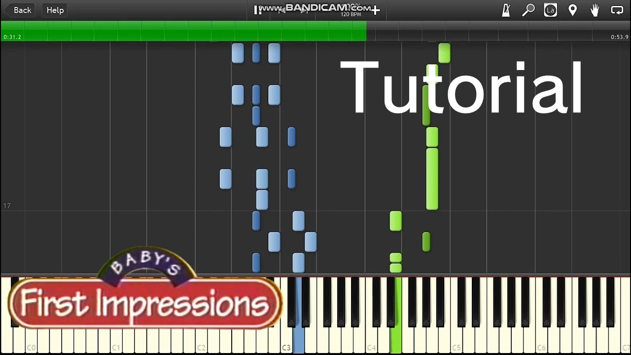 Baby's First Impressions theme song (aka Brilliant Baby theme song) (piano tutorial)