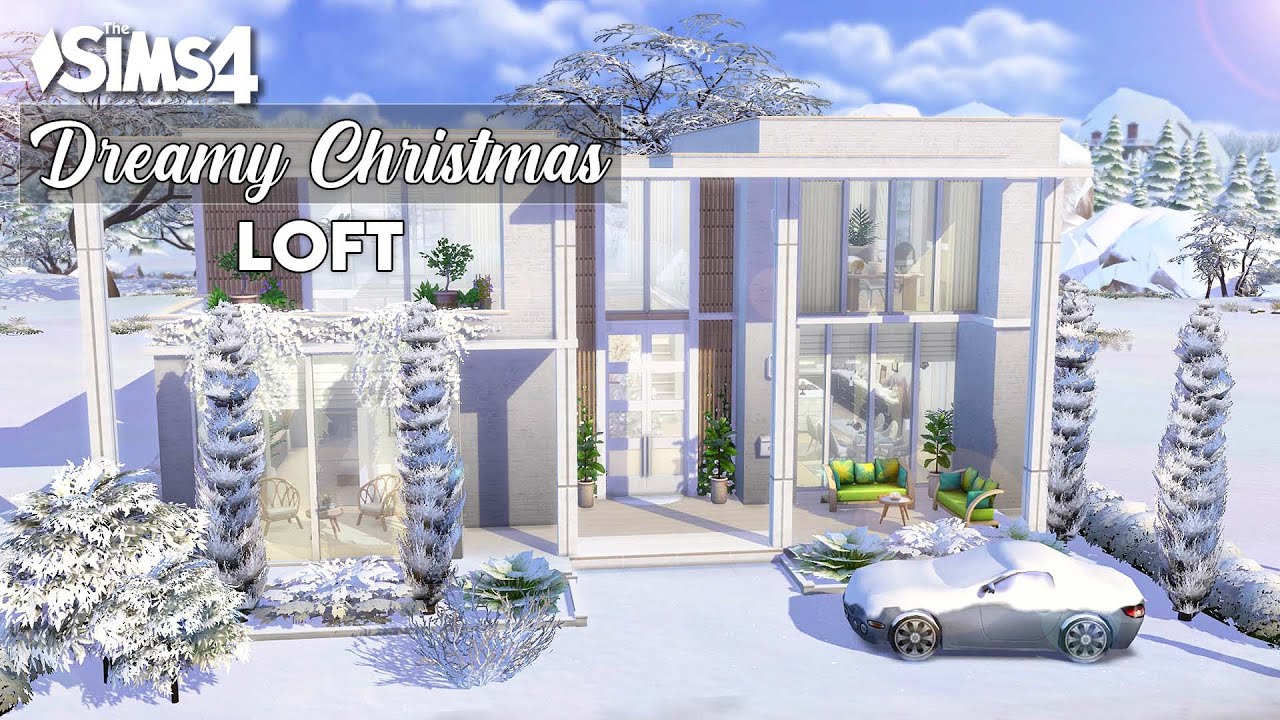 Dreamy Christmas Loft 🎄 | No CC | Artworks | Stop Motion | Sims 4 Video